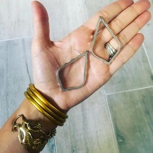 Kendra Scott Earrings - Silver (Large Size)